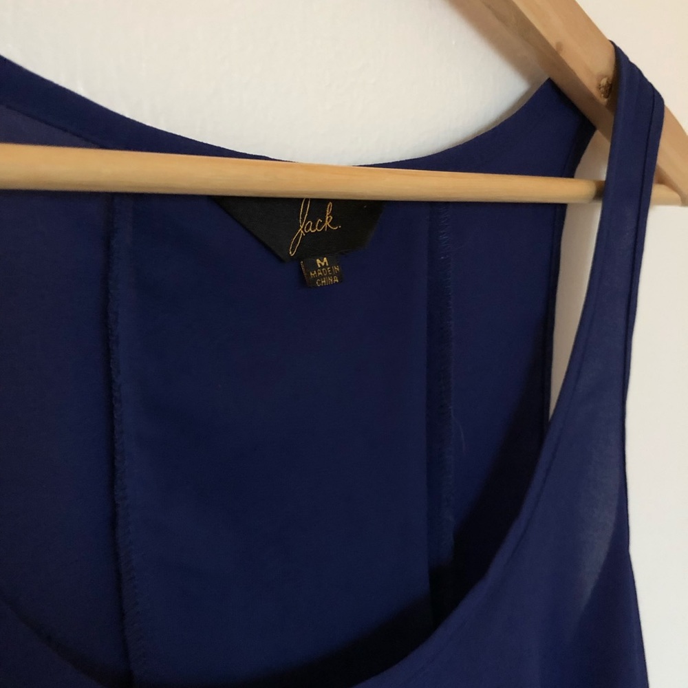 EUC Jack sleeveless splice back top